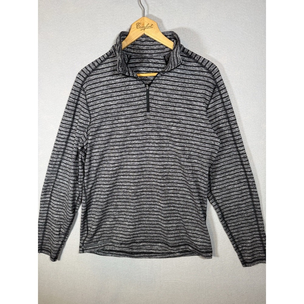 Lululemon Surge Warm 1/2 Zip Men's Large Pullover Heathered Gray Run Lift Jog